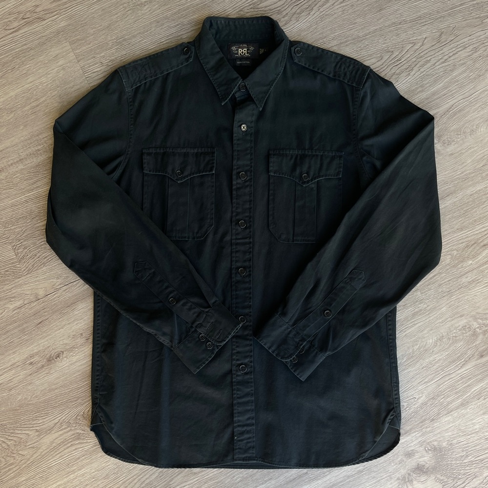Ralph Lauren RRL Black Button Up Shirt